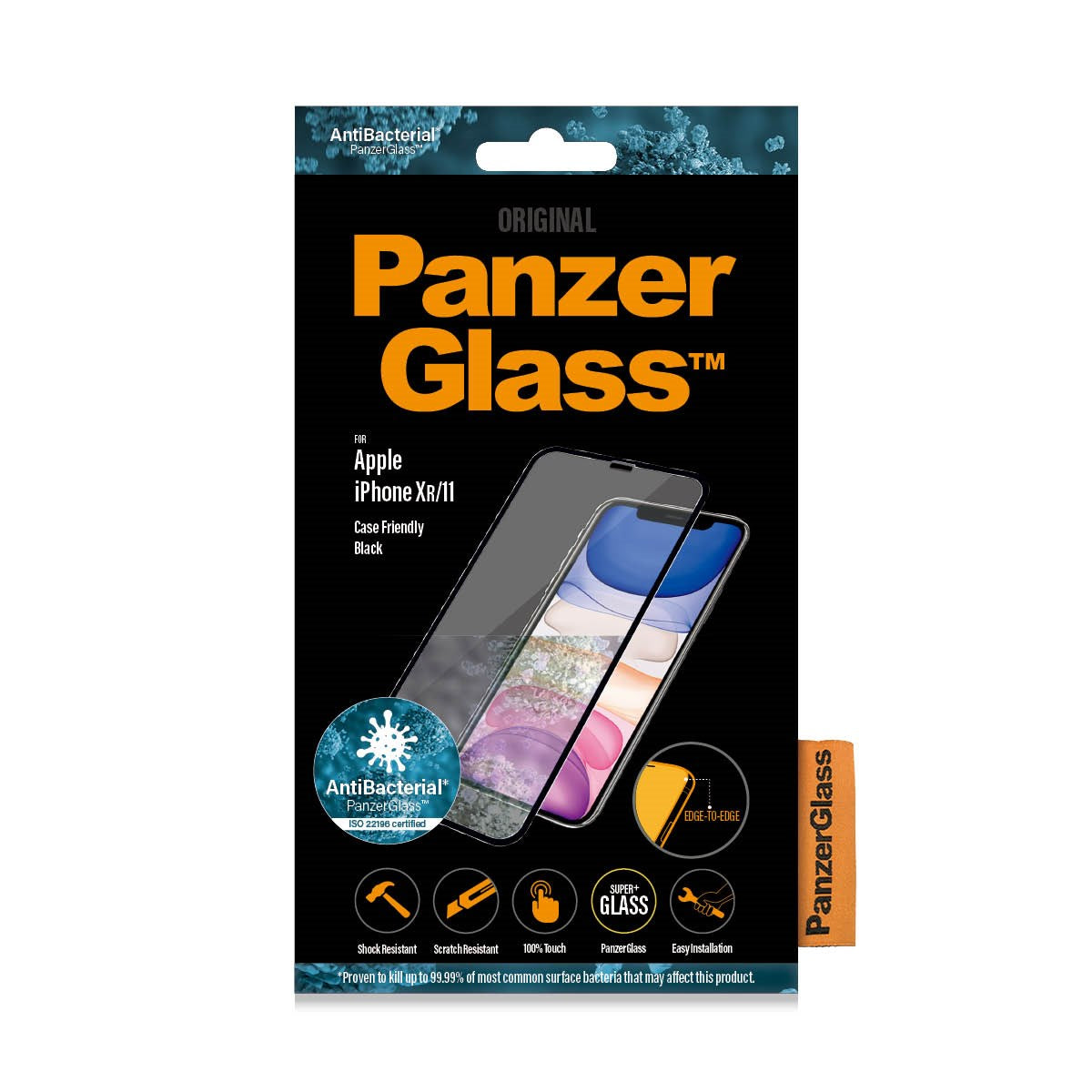 PanzerGlass® Displayschutzglas iPhone 11 | XR | Edge-to-Edge