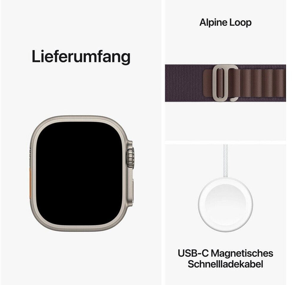 Apple Watch Ultra 2 | 49mm | Titan | 4G | SGT | mit Armband Lila