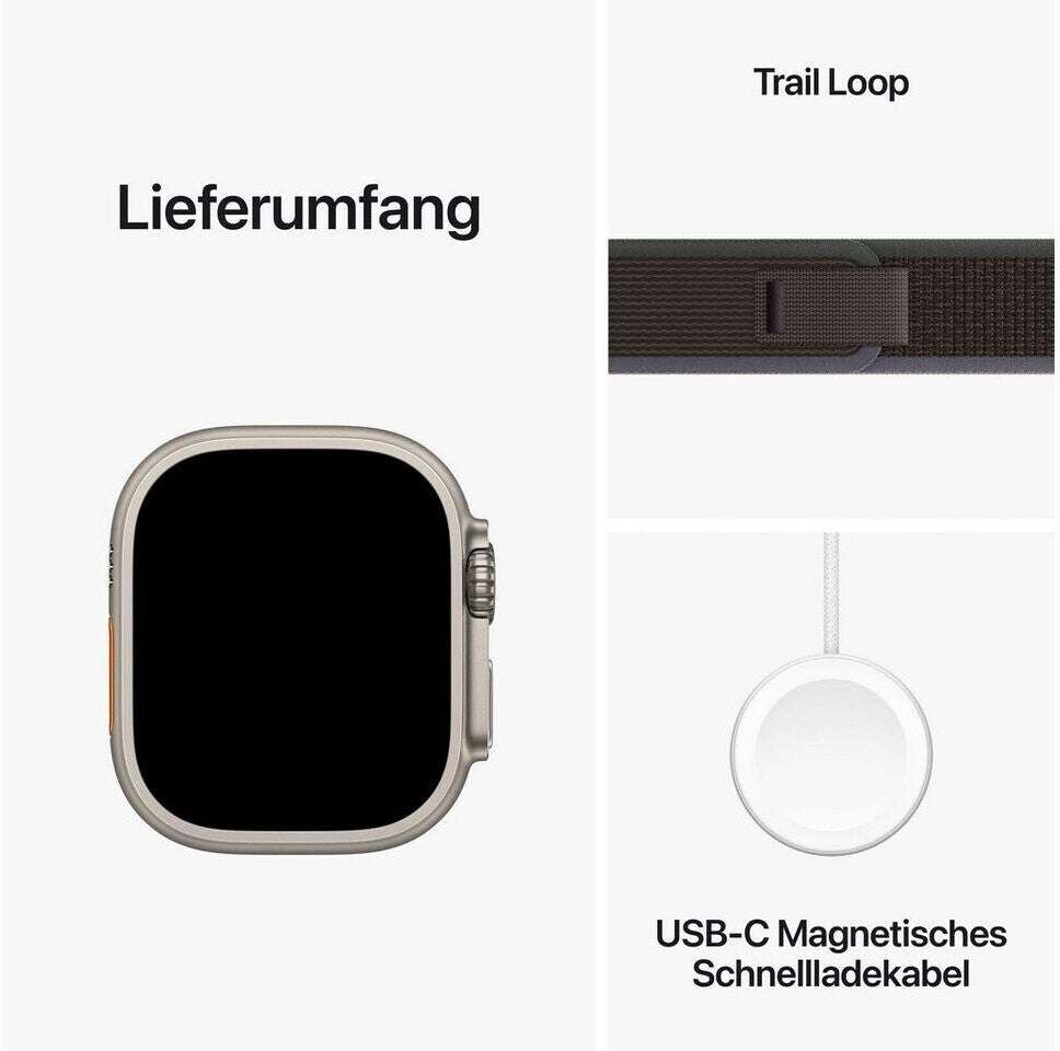 Apple Watch Ultra 2 | 49mm | Titan | 4G | SGT | mit Armband Blaugrau